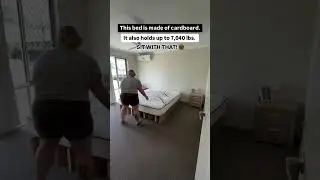Would you trust a cardboard bed?