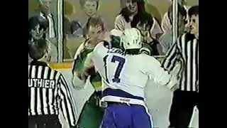 Bob Rouse Vs. Wendel Clark Jan. 18th, 1986 (Mickey Redmond Color Commentator)
