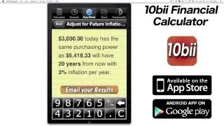 Adjusting for Inflation - 10bii Easy Mode - iPhone