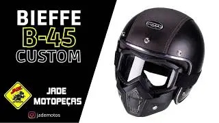 Capacete Moto CUSTOM Bieffe B45 Harley Old School Cafe Racer