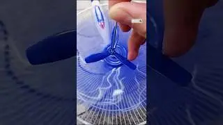 Blue Mini Ceiling Fan - Spinning & Fall 🔷 #kipasangin #blue #fans #sahabat #balaji