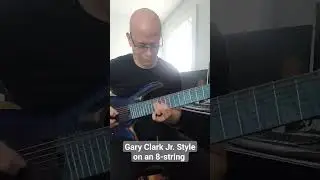 Gary Clark Jr. style on an 8-string #garyclarkjr #valravnguitars @garyclarkjr
