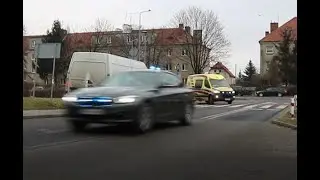 Policjanci eskortowali przez S8 karetkę z sercem do przeszczepu