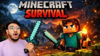 Minecraft Survival Episode 1 | New World New Adventure 🔥⛏️DARKZY GAMING #gamingseries