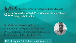 002 | LaTeX | Installing in Windows 10, Ubuntu