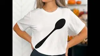 Minimalist Spoon Silhouette SVG, Kitchen Utensil Clipart, Food Vector, Simple Spoon Design Digital C
