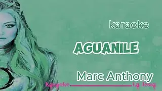 AGUANILE MARC ANTHONY KARAOKE