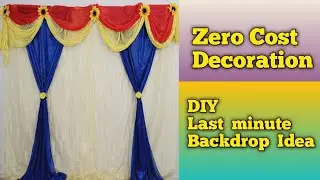 DIY Decoration | Last minute backdrop ideas |Zero Cost Decoration for Festivals| Rss kitchen&crafts