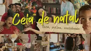 VLOG DE NATAL | nosso caf&eacute; da manh&atilde; + rotina preparando nossa ceia + ceia prontinha 🎄🎅