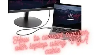 How to use monitor with laptop