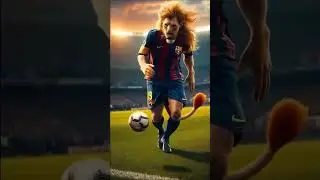 MESSI&times;LION #hulk #animals #avengers #fusion #marvel #spiderman #batman #hybrid#football#messi#lion
