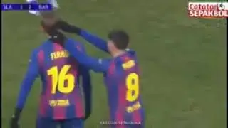 BARCA 4-2 combat vs slavia prague champion League Hilight #barcelona#fcbarcelona#football#soccer  