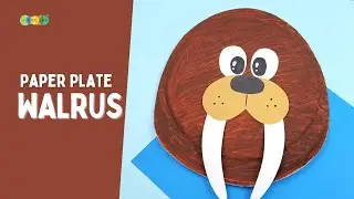 Paper Plate Walrus Craft | Easy Paper Plate Crafts for Kids