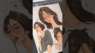 drawing with clip studio paint 🍎 #digitalart #illustration #ad #sponsored