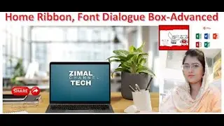 Home Ribbon - Font dialogue box (Advanced tab)
