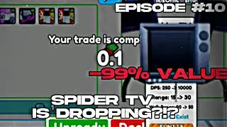 Spider Tv Is Dropping?!? Toilet Tower Defense Trading Montage #10