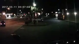 Dummy caught on dash cam