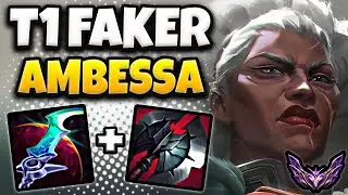 T1 Faker Ambessa vs Ryze [ MID ] Patch 25.16 Korea Master