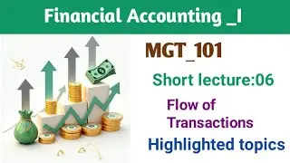 MGT101 short lecture:06 | mgt101 | best short lectures | learn with mdm | financial accounting |