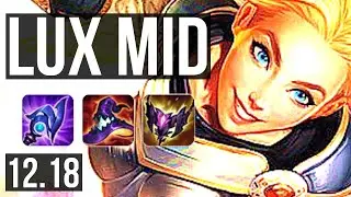 LUX vs SERAPHINE (MID) | 2.5M mastery, 1100+ games, 6/4/20 | EUW Diamond | 12.18