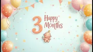 Happy 3 Months Birthday Song for Babies | Cute & Fun 3-Month Milestone Song