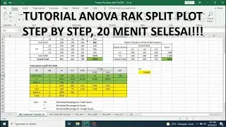 Anova Split Plot RAK, Split Plot Design in Randomized Block Design