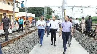 Chairman and CEO of Railway Board's visit #SouthernRailway #indianrailways
