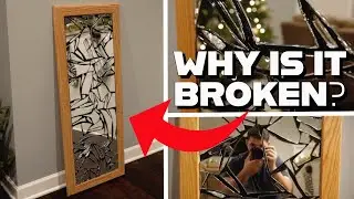 How I Made a DIY Contemporary Art Shattered Mirror