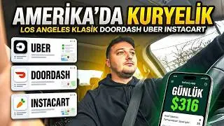LOS ANGELES KLASIK DOORDASH UBER INSTACART! #amerika #amerikadayasam #vlog#doordash#instacart