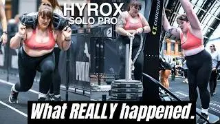 The FULL TRUTH I did Solo HYROX PRO as a slow runner (7 months postpartum)