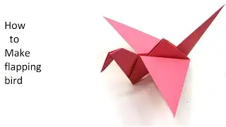 How to make a flapping bird using origami paper | Indigenous Projects | In Hindi |