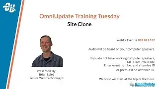 OU Campus Training Tuesday - Site Clone