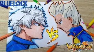 NAGI vs GOENJI Desenhando | BLUE LOCK VS INAZUMA DRAWING
