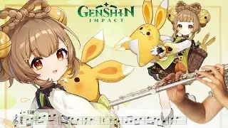 Yaoyao - Purity of the Blossoming Osmanthus - Flute Cover [SHEET MUSIC] Genshin Impact