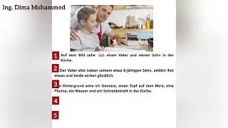 تطبيق عملي على وصف الصورة في الامتحان 🇩🇪الجزء الثاني ✌🏼