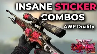 BEST STICKER COMBOS FOR AWP DUALITY- CS2 2023