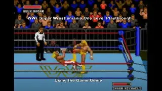 WWF Super Wrestlemania One Level Playthrough using the Megadrive's Game Genie :D #Megadrive #Sega