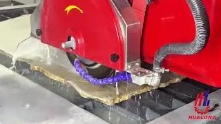 Hualong HKNC-450J: a 5-axis bridge saw and a 5-axis waterjet combined