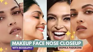 Glamorous Beauty Bollywood Actress Deepika Padukone Face Makeup Closeup😍🥰