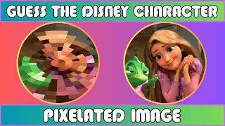 CAN YOU GUESS THE DISNEY CHARACTER FROM A PIXELATED IMAGE? DISNEY CHALLENGE - #disneyprincess #quiz