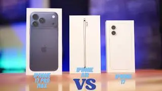 iPhone 17 Pro Max vs iPhone 17 vs iPhone Air unboxing, comparacion e impresiones.