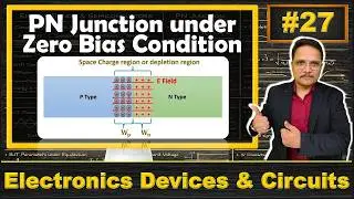 PN Junction in Equilibrium with zero bias Voltage in Electronics Devices and Circuits - EDC