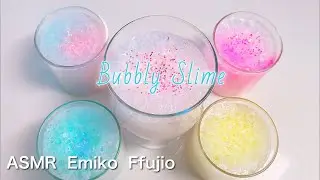【ASMR】💧1ヶ月放置したしゅわしゅわスライム🛁【音フェチ】1개월 둔 거품 슬라임 Bubbly  slime No talking ASMR