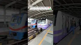Kolkata Metro Medha & Dalian Rake ❤️ standing side by side at Baranagar Road ✅