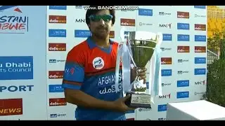 Afghanistan vs Zimbabwe 3rd T20I (PRESENTATION CEREMONY) 20-03-2021 - Najibullah Zadran 72 Runs MOTM