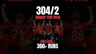 304/2 Highest T20I Team Total..! #cricketshorts #engvssa