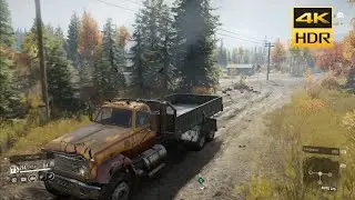 Snow Runner Mudding Challenge Gameplay On PS5 Thrustmaster Wheel TGT.. 4K HDR