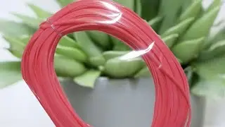 ❤️❤️❤️இது மாதிரி போட்டு பாருங்கplastic wire aruggonam knot fruit  basket tutorial  for beginners 