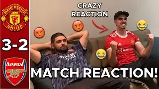 MAN UTD FAN GOES CRAZY REACTING MAN UNITED 3-2 ARSENAL | MANCHESTER UNITED VS ARSENAL MATCH REACTION