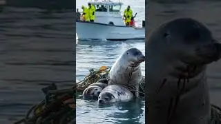 A Brave Seal's Plea: How a Mother Saved Her Pups with Human Help